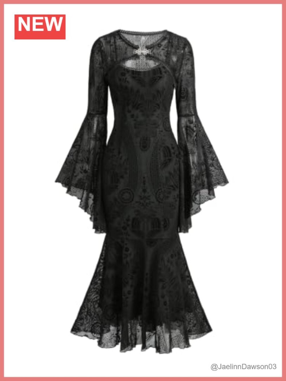 Two Piece Bodycon Maxi Dress Bell Sleeve Shrug Spaghetti Strap Formal